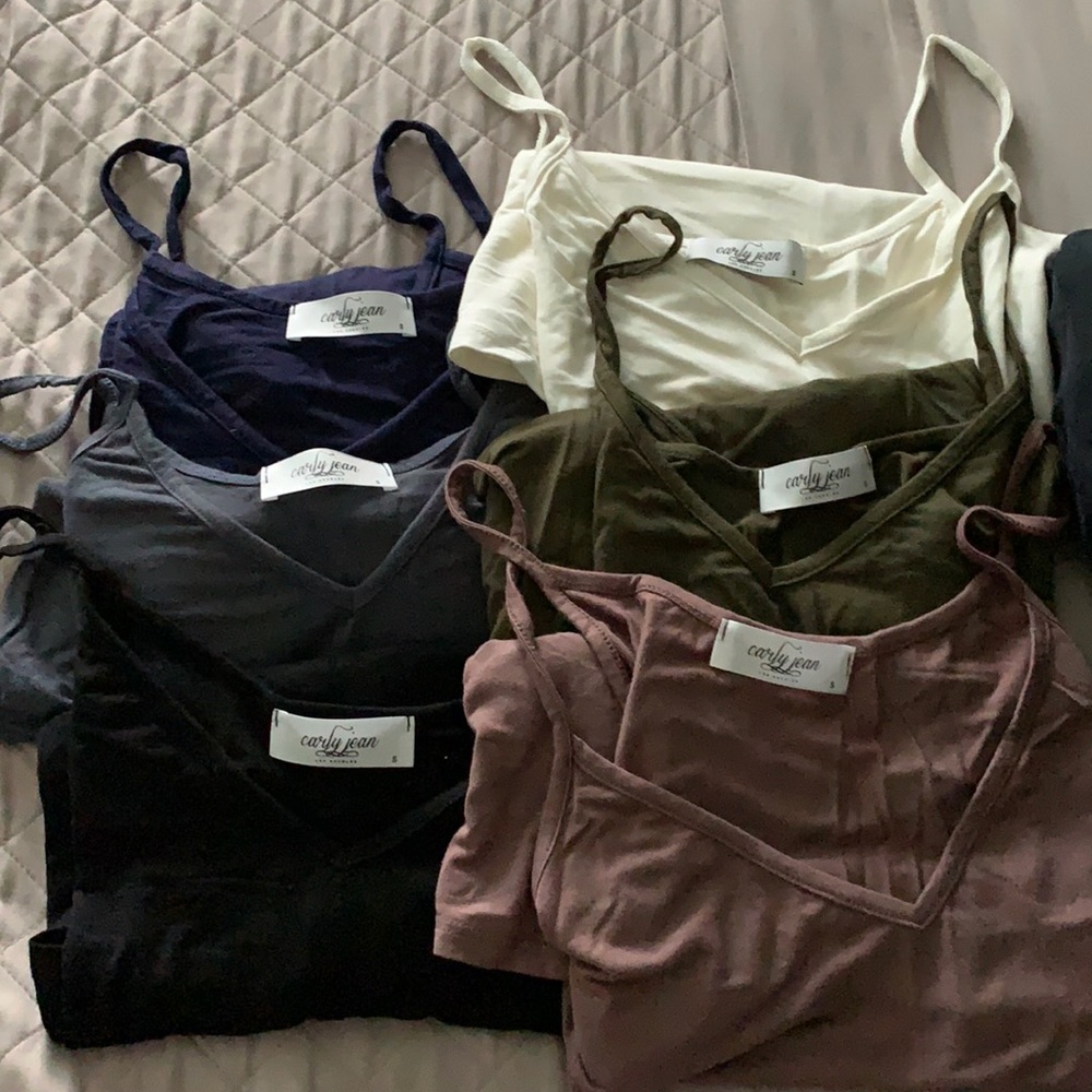 CARLY JEAN LOS ANGELES FVRT SPAGHETTI STRAP TANK